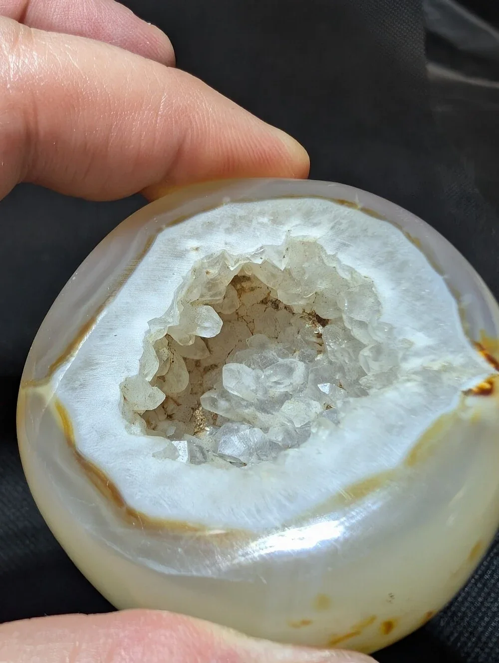 Brazilian Agate Geode Half
